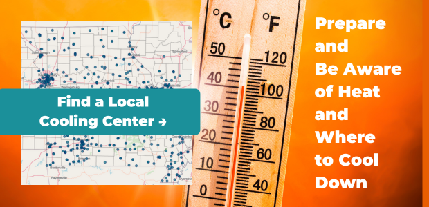 Find the nearest cooling center - be safe and help others stay cool this summer