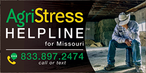 AgriStress Helpline for Missouri - 833-897-2474